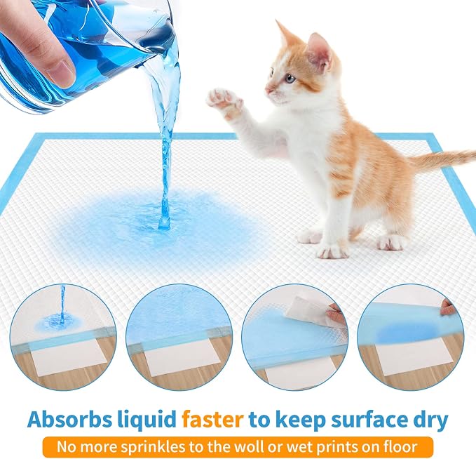 Dog and Puppy Training Pads， Disposable Dog Pee Pads (40, 23.5"*23.5"(60*60cm))