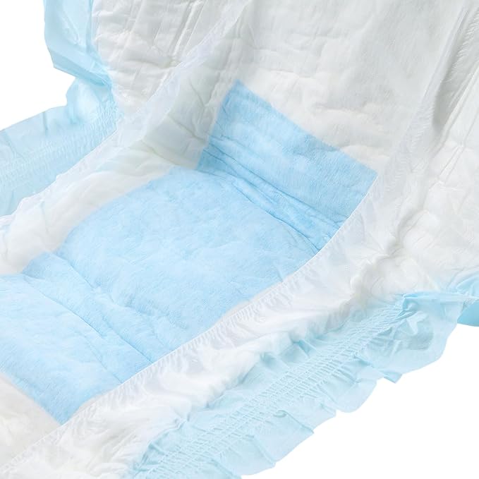 CutiePlusU Disposable Diaper Protective Underwear Absorbent Briefs Dry Surface- Blue 10 Pieces
