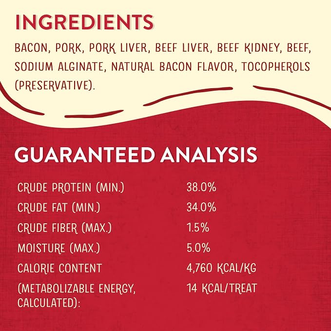 Stella & Chewy's Freeze-Dried Raw Wild Weenies Dog Treats - High-Protein Training Treats for Dogs & Puppies - All-Natural Bacon Recipe with 95% Meat & Organs - USA Made - 3 oz Bag (Pack of 3)