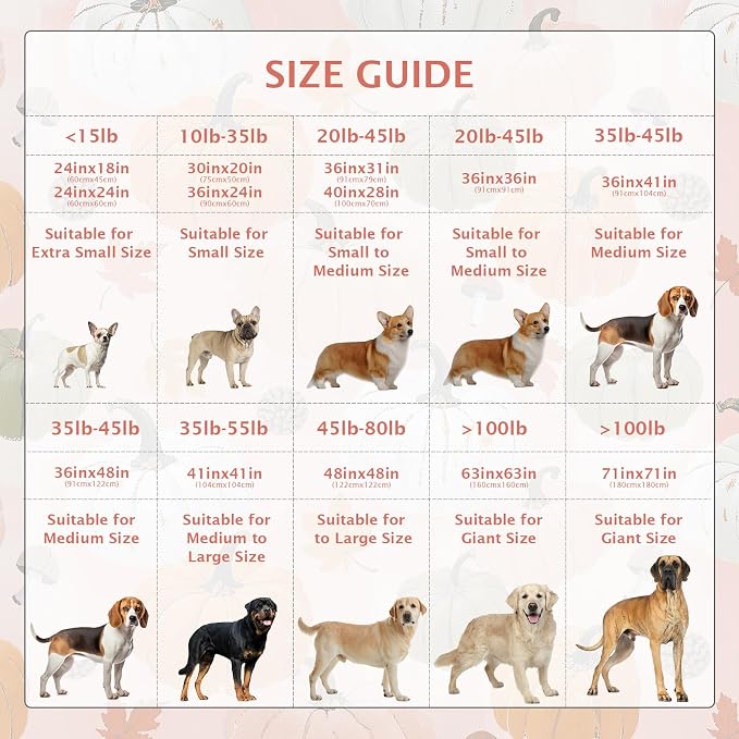 IEUUMLER Washable Pee Pads for Dogs, 2 Pack Pumpkin Pattern Reusable Waterproof Puppy Potty Pads, Non-Slip Absorbent Pet Training Pads for Playpen Crate Bed EU016 Pink Pumpkin, 24x18