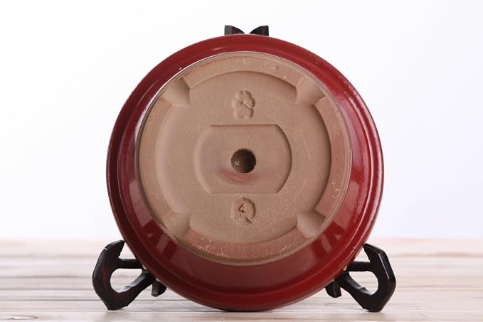 Willow Ceramics Dog Bowl – Handmade Ceramic Slow Feeder, 30.4oz Anti‑Gulp Bowl for Medium to Large Dogs, Dishwasher Safe, Made in USA (Red, 8inch)