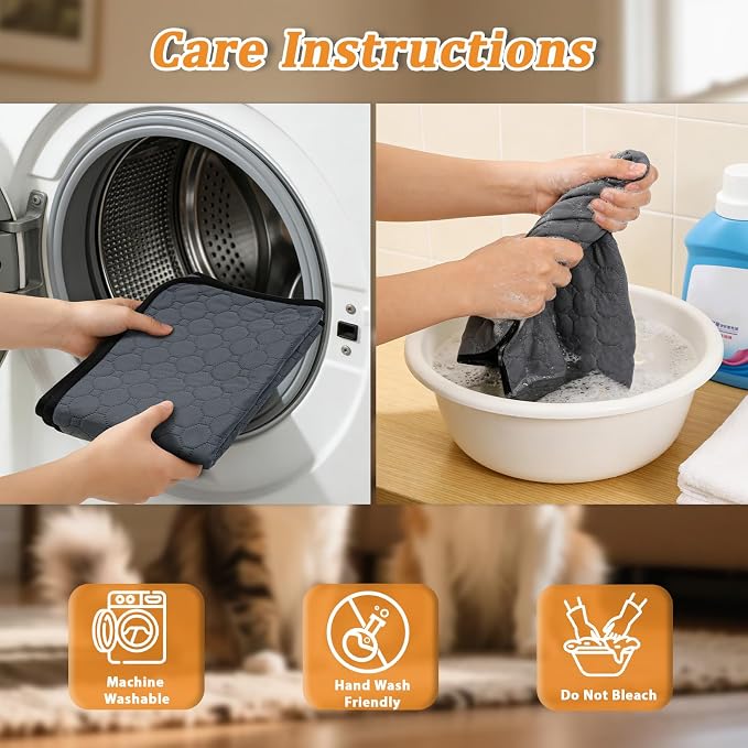 Washable Pee Pads for Dogs 2 Pack Reusable Puppy Pads Super Absorbent Waterproof Non Slip Dog Potty Training Pad 36x55 Inch for Large Dogs Crate Playpen Floor Protection