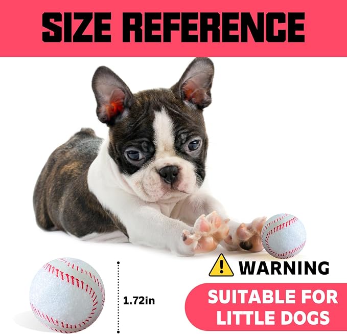 X-Small Dog Tennis Balls Dog Toys Ball 1.72" Pack of 6, Fit Ball Launchers