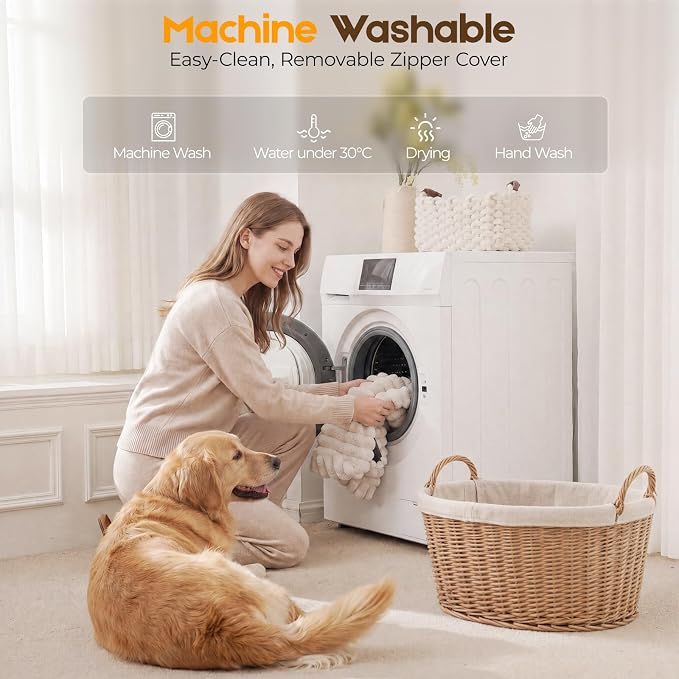 Orthopedic Dog Bed for Extra Large Dog, Waterproof Pet Bed,Non-Slip Bottom and Egg-Crate Foam with Removable Washable Cover Crate Bed,Cream,42"x30"x4"