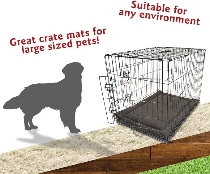 Majestic Pet 720570930087 Villa Crate Dog Bed Mat, Storm Gray, 42"