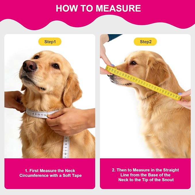 Sponge Core Dog Cat Cone Collar for After Surgery Recovery, Inflatable Dog Cone Alternative, Lainergie Dogs Donut Collar Adjustable with 2PCS Cover for Large Medium Small Dogs Cats (Grey+Pink, M)