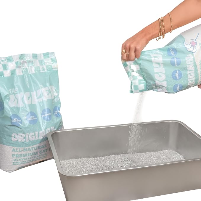 CLR2000A Unscented Premium Clumping Bentonite Clay Cat Litter w/Activated Charcoal, Natural Odor Control, 99% Dust-Free, 18.7 LBS