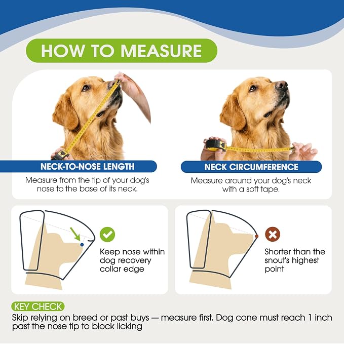 Dog Cone Collar After Surgery for Medium Dogs, Adjustable Soft Recovery Cone for Dogs to Stop Licking Biting, Comfortable Pet Elizabethan Alternative for Wound Healing