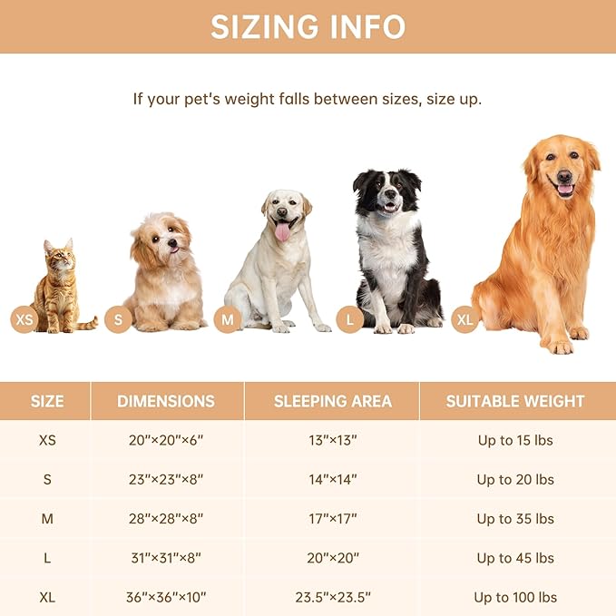 Donut Dog and Cat Bed, Luxurious Comfortable Faux Rabbit Fur Pet Beds, Round Anti-Anxiety Calming Puppy Kitten Bed with Anti-Slip Bottom for Small Medium Dogs & Cats(23", Brown)