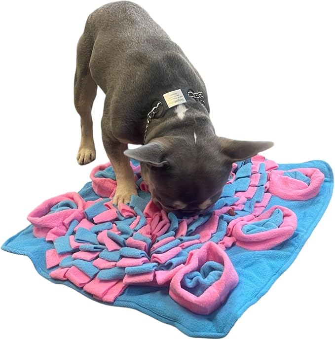 Interactive Dog Snuffle Mat for Mental Stimulation and Enrichment for Dogs Pigs Rabbits Cats and Other Small Animals Encourages Natural Foraging Skills and Stress Relief