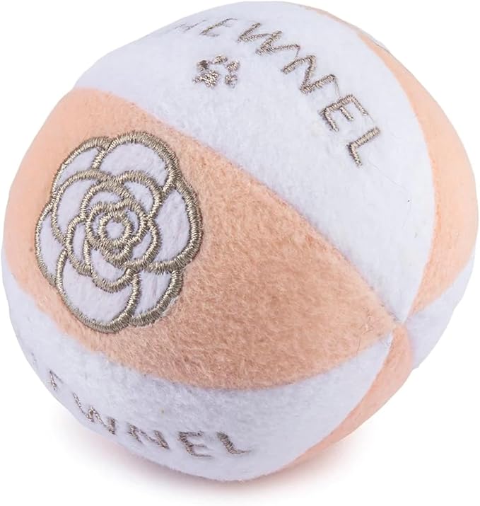 Dog Diggin Designs Chewnel Collection – Set of 2 Unique, Squeaky, Parody Plush Toys That Includes a Chewnel Bone and a Chewnel Ball