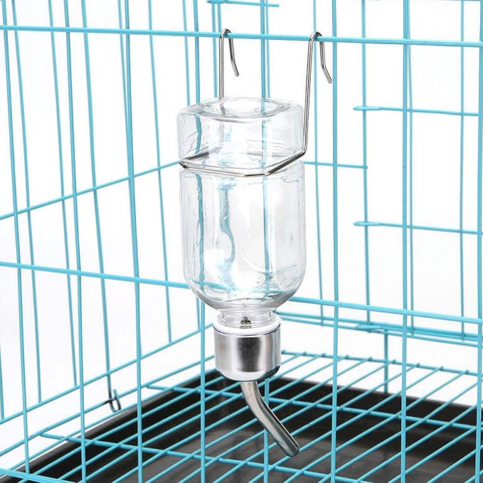 Mipcase 2pcs Pet Water Fountain Plastic Hanging Dispenser for Guinea Pigs and Animals Leakproof Easy to Install Convenient Pet Supply
