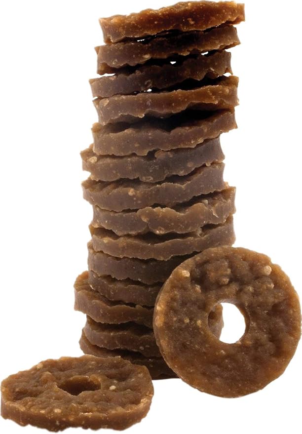 Premier Pet Rawhide Rings Natural Dog Treat (16-Pack) [Set of 2] Size: Small