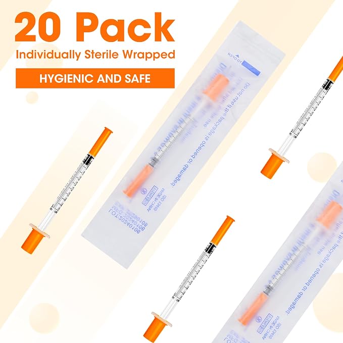Pet Veterinary Tool – Sterile, Single Use (0.5cc 31G 1/4" 20Pack)