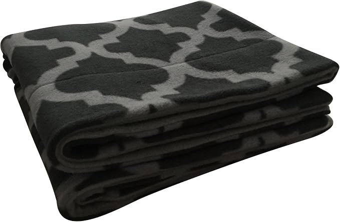 Small Pets and Company Guinea Pig Fleece Cage Liner for Midwest Habitat | Fleece Guinea Pig Bedding (Midwest, Gray Quatrefoil)