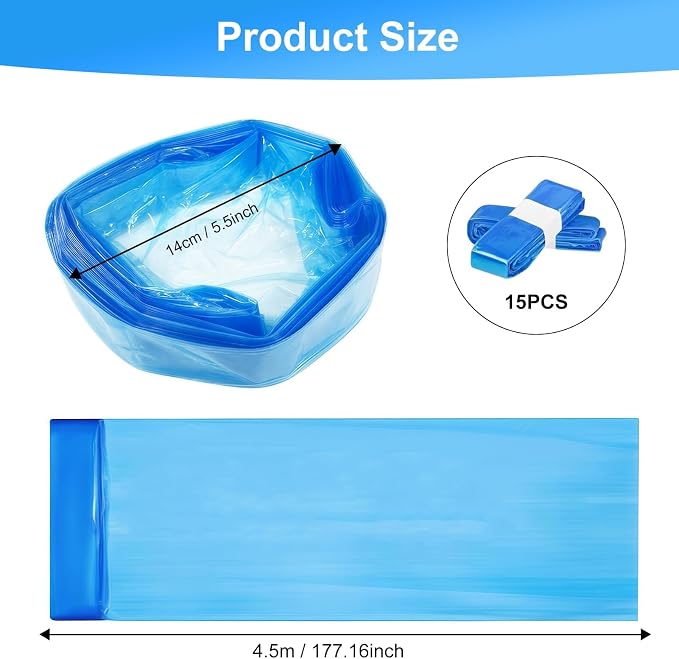 Cat Litter Refill Bags, Diaper Refills with 9 Pack Refill, Toughness Compatible and Excellent Sealing with All Cat Refill Bags and Diaper Refills