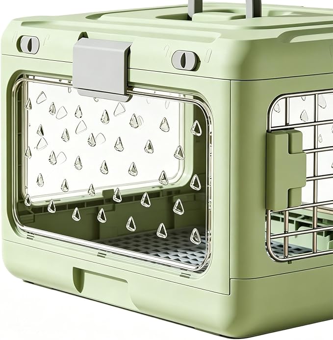 Genérico Canine Cage – Rigid Portable Foldable | Rigid Cat Carrier | Puppy Outings and Camping Outdoor Cycling Hiking Travel