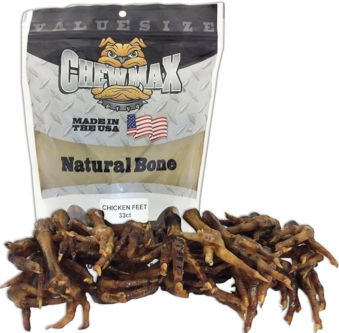 Roasted Chicken Feet 33 Count of 100% Natural Roasted Chicken Feet Made in the USA