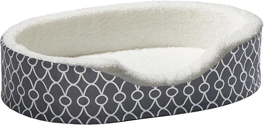 MidWest Homes for Pets Orthoperdic Egg-Crate Nesting Pet Bed w/ Teflon Fabric Protector, Large Gray