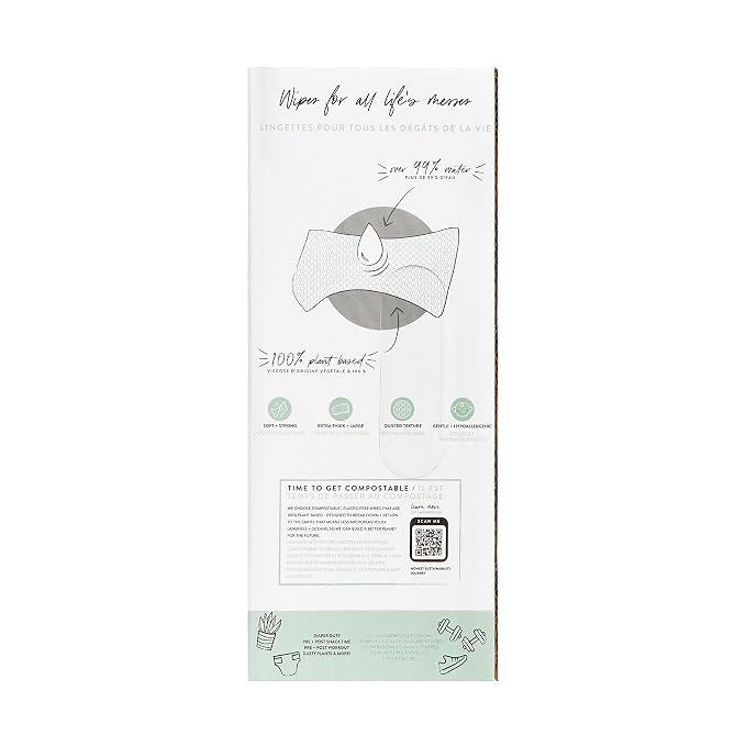 The Honest Company Hypoallergenic Multi-Use Baby Wipes for Sensitive Skin, Rose Blossom, 288 Count (Pack of 3)