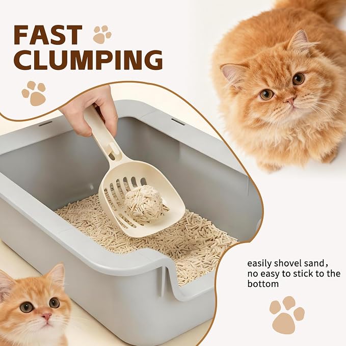Tofu Cat Litter, Clumping, Low Dust, Natural Odor Control (5.5lb×3bags)