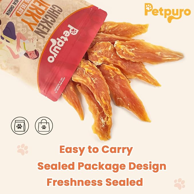 Chicken Jerky for Dogs 1.35 Pound – Real Chicken Breast, High Protein, Natural Dog Treats, Training Rewards, Easy to Chew