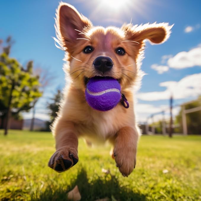 30/40 Pack Training Tennis Balls, Pet Dog Playing Balls, Practice Tennis Balls with Mesh Bag for Transport and Beginner Training