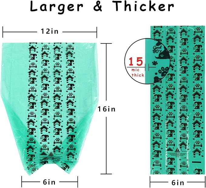 Portable and Compact Waste Bag Holder, Convenient One-Handed Pooper Scooper with 270 Bags