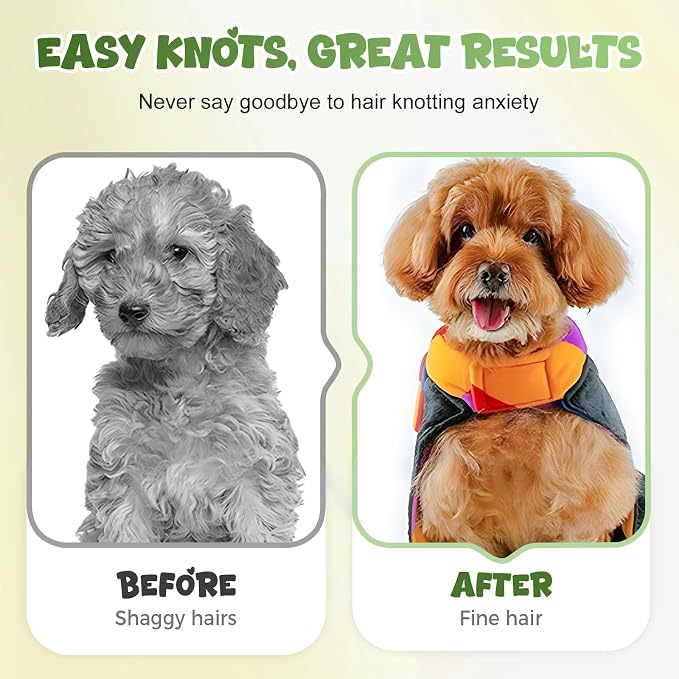 Double-Sided Pet Grooming Brush, 2026 New Undercoat Rake for Long Haired Pets, Multi-Functional Dematting Comb for Home Grooming, Pet Hair Removal Brush for Pet Owners (Red, 1pcs)