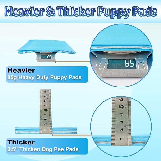 Dogcator Dog Pee Pads Extra Large, 30 Count Thicken Absorbent for Dogs, 28"x34" Disposable Urine Bed for Doggy, Potty for Doggie, XL Puppy, Piddle X-Large for Travel