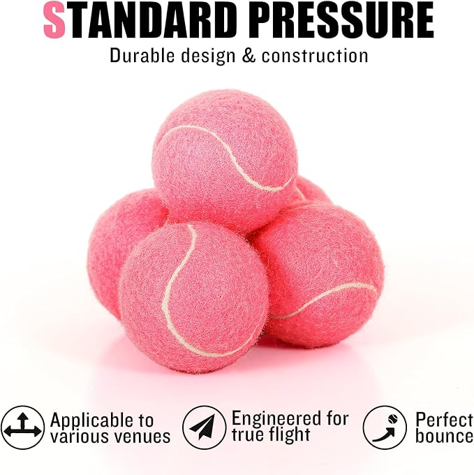 30/40 Pack Training Tennis Balls, Pet Dog Playing Balls, Practice Tennis Balls with Mesh Bag for Transport and Beginner Training