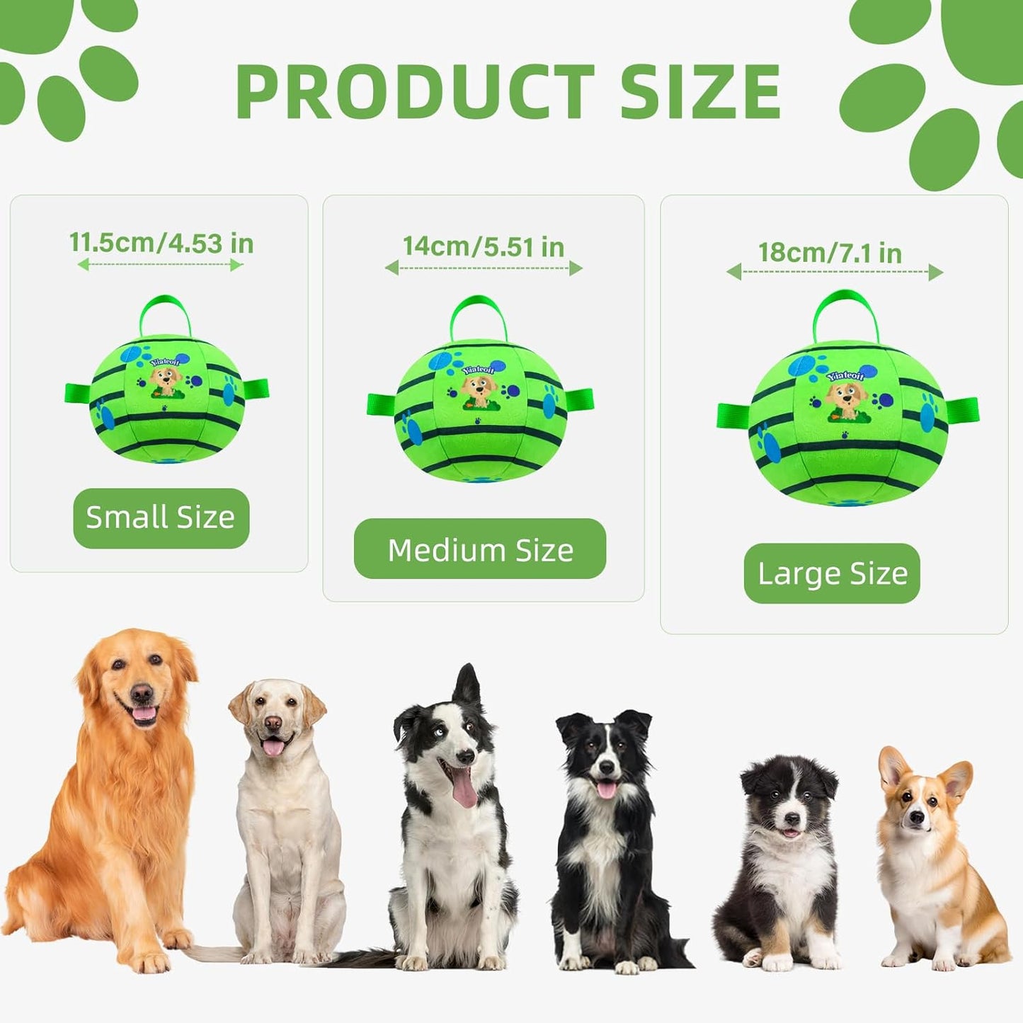 Interactive Dog Toys,Remote Control Dog Balls with Jumping, Rolling & Moving Functions - Includes a Vibrating Dog Ball and Durable Chew Fabric for Safe Play (4.53")