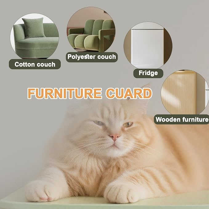 Furniture Protection Stickers Anti-Cat Scratch One Side Adhesive Sofa Protector Sticker 196 * 11.8 inches Transparent Sofa Protector Sticker