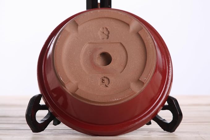 Willow Ceramics Dog Bowl – Handmade Ceramic Slow Feeder, 13.5oz Anti‑Gulp Bowl for Small to Medium Dogs, Dishwasher Safe, Made in USA (Red, 6inch)