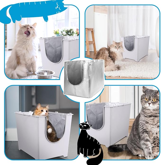 Liner F Compatible with Modkat Flip Litter Box - Reusable Liners for Flip Litter Box - Liner F for Cat Litter Box (Buy 3 sets together)