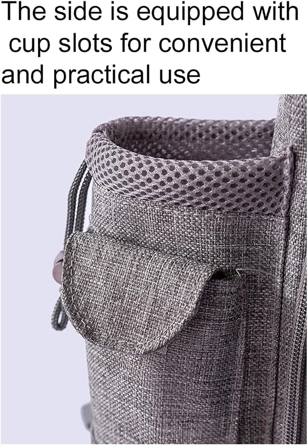 Cat &Dog Carrier Backpack, Pet Carrier with Sun Shade & Full Front Opening, Breathable Mesh Backpack for Small Dogs & Medium Cats Up to 18 Lbs, for Traveling, Hiking, Camping (Grey)