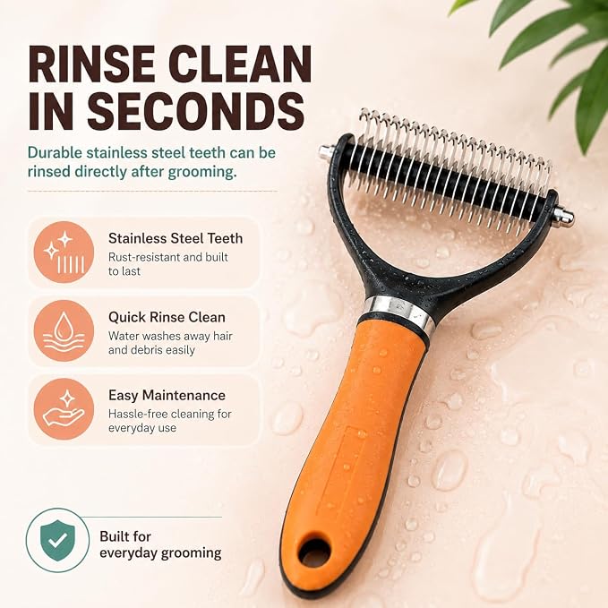 Dog Brush (Peacock Blue)