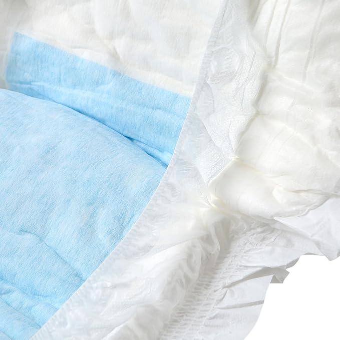 CutiePlusU Disposable Diaper Protective Underwear Absorbent Briefs Dry Surface- White 10 Pieces