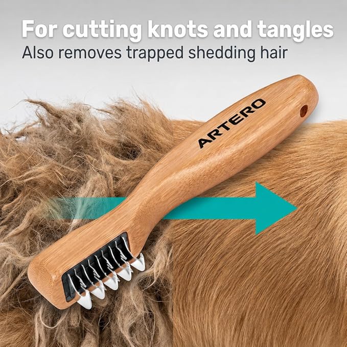 ARTERO Special Knot Cutter. Finish with the Knots of Your Dog or cat. (Nature Collection)