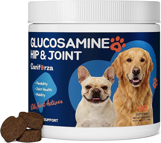 Dog Joint Support Supplement – Glucosamine, Chondroitin & MSM for Hip & Joint Function Support, Flexibility, and Daily Activity – 90 Soft Chews