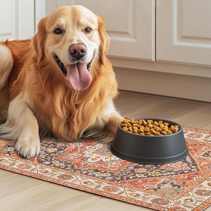 Dog Food Mat for Floors Waterproof Quick Dry Pet Placemat Cat Feeding Bowls Mats for Food and Water, Eco-Friendly Dog Accessories Diatomite Pets Supplies 16" X 24"