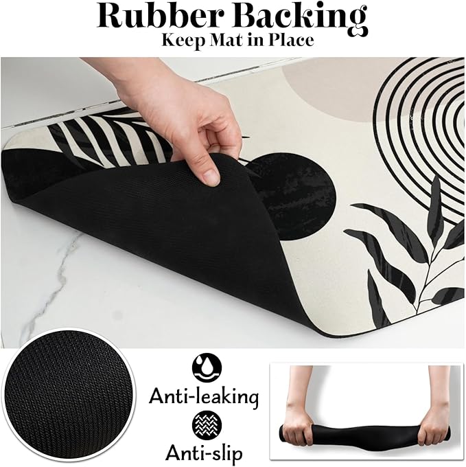 Dog Food Mats for Floors, Absorbent Dog Bowl Mat for Food and Water Dispenser, Quick Dry Cat Food Mat Pet Supplies