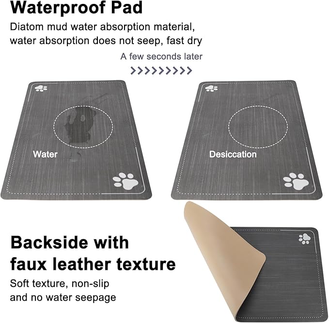RIZZARI Automatic Cat Water Dispenser: Large 5L Black with Activated Carbon Ion Exchange System - Remove Odor/Soften Water - Prevent Urinary Stone for Senior Dogs with Joint/Spine Issues - Garden Use