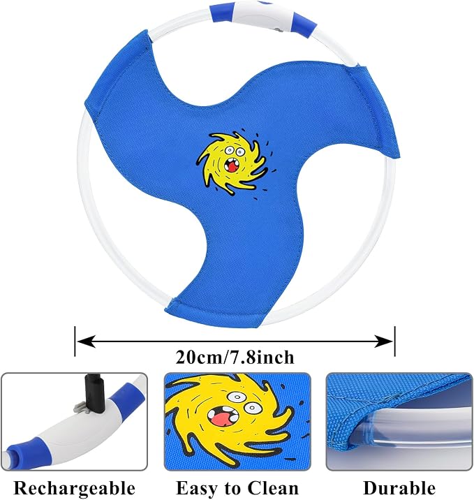 Dog Flying Disc Flyer Dog Toys, Glow in The Dark Nylon Dog Toy with 3 Light Models, Floating Dog Ring Toys for Physical Exercise, Pet Training Throwing Playing