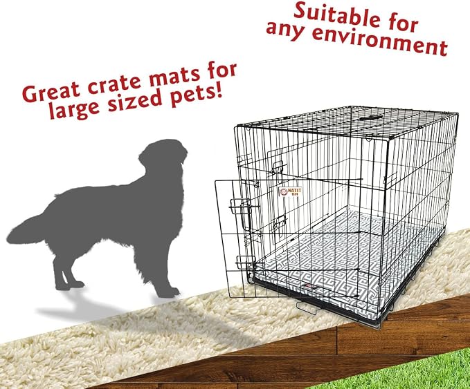 42" Towers Gray Crate Dog Bed Mat By Majestic Pet Products