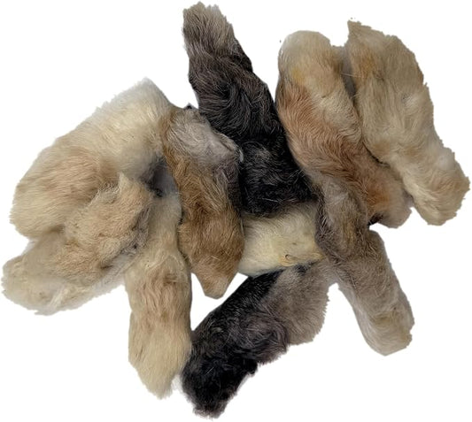 HDP Rabbit Furry Hair Feet Dog Chew Flavor:Rabbit Furry Feet Size:1 LB