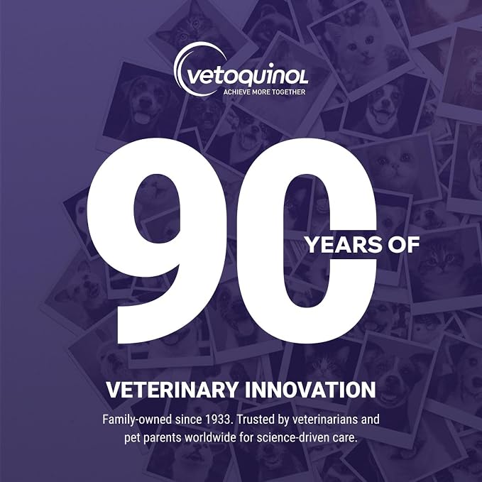 Vetoquinol Flexadin Plus - Hip & Joint Support for Cats & Small Dogs - Flexibility & Cartilage Support - Aids with Pet Mobility - Green-Lipped Mussel & Vitamin E - for Pets Up to 30 lbs - 90 Chews