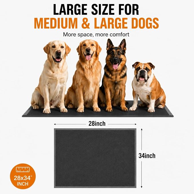 Upgrade Leak-Proof Pet Training and Puppy Pads, Jumbo Pee Pads for Dogs with Thicken Polymer Heavy Absorbency, Quick Dry Disposable Pee Pads for Cats Dogs (45, Charcoal)