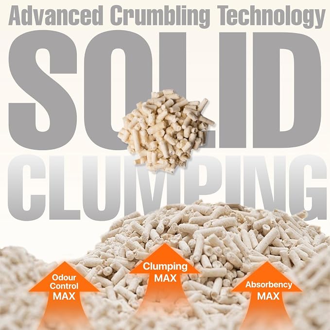 Michu Tofu Cat Litter Natural Clumping Tofu Cat Litter, Fast Clumping and Easily Scoop-able 5.5lb/88oz 5 Scents - Original + Watermelon, 2 Pack