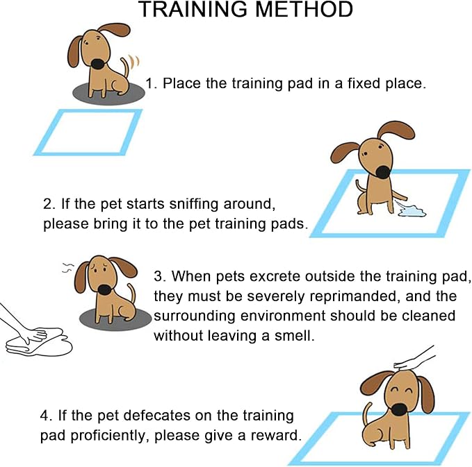 Pet Training Puppy Pee Pads Thicken Super Absorbent Dog Cats Disposable Quick Dry Pee Pads(M:(60 * 45CM) 50片)
